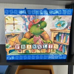 Y2K American Greetings Franklin the Turtle Gift Bag Birthday Nickelodeon